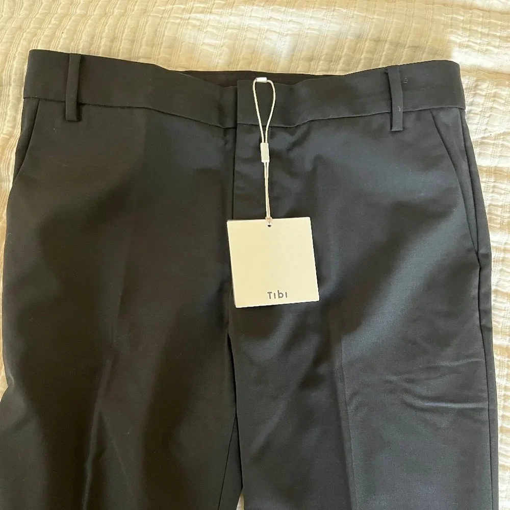 Tibi Tropical Wool Elfie Trouser with Slits - Petite - 4 - Picture 2 of 16